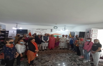 Glimpses of the inaugural session of Sanskrit classes being organised by the Embassy. Amb. Abhishek Singh briefed the participants about the classes. H.E. Capaya Rodriguez, Vice Minister of Foreign Affairs was the Chief Guest